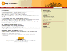 Tablet Screenshot of livingeconomics.org